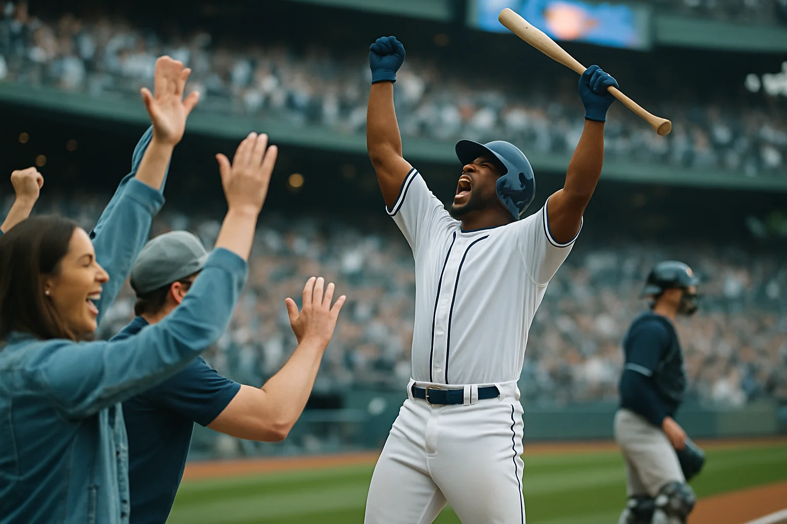 大谷翔平在道奇主場擊出全壘打的瞬間