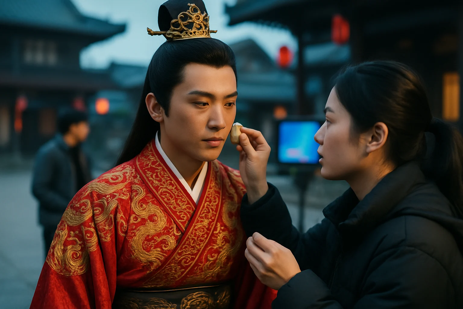 劉宇寧在電視劇一念關山中飾演寧遠舟的古裝造型截圖