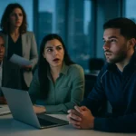 Houston Astros players celebrating victory at Daikin Park with orange and blue team colors