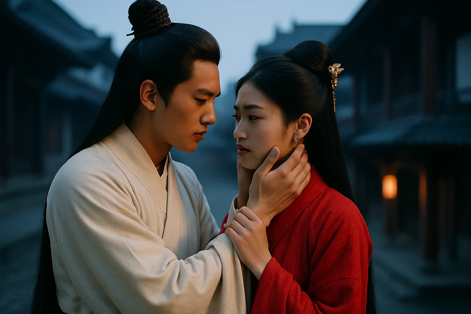 田曦薇張凌赫《逐玉》劇中CP對手戲截圖