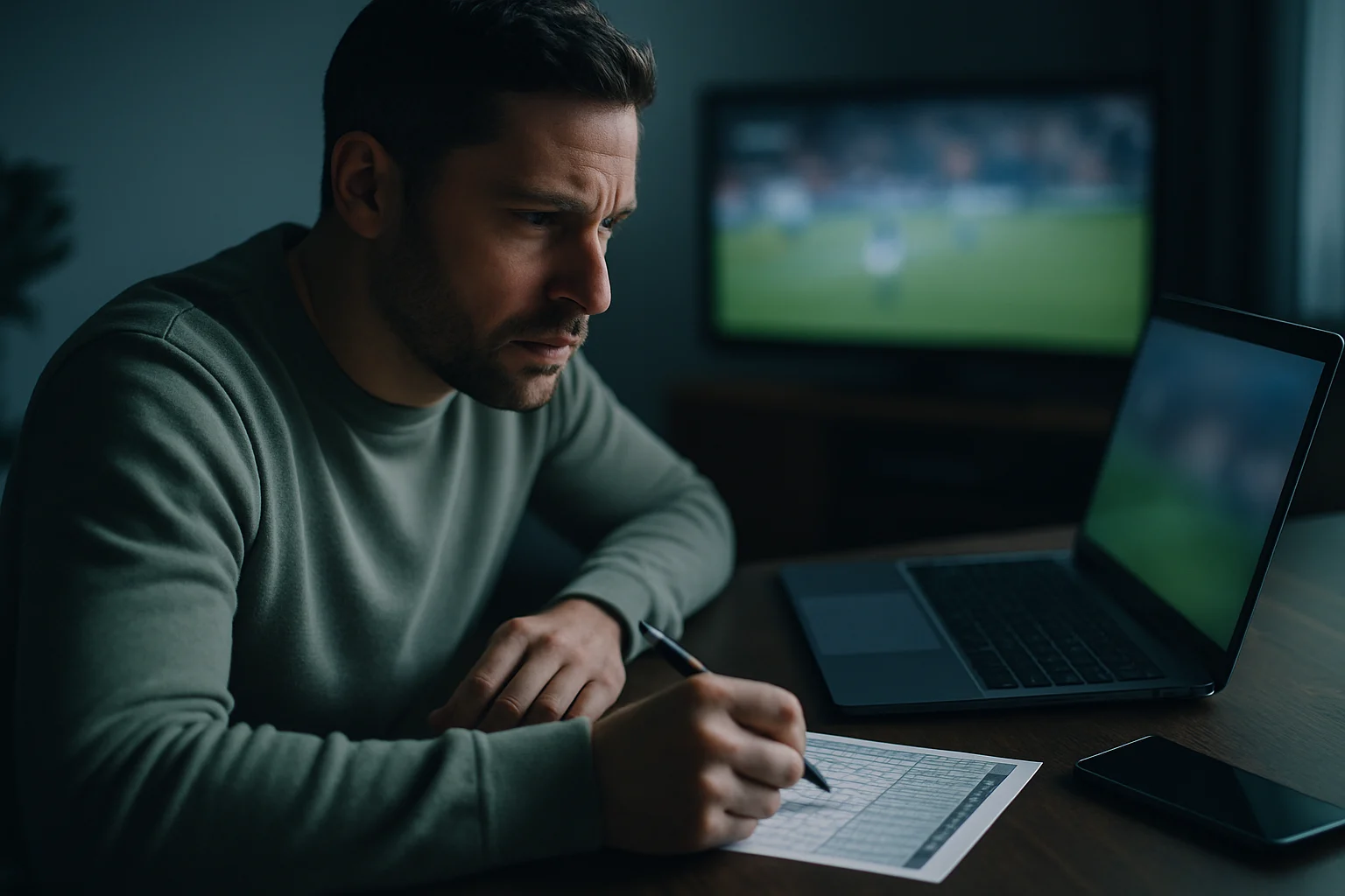 台灣運彩投注單過關數勾選區域,顯示3場比賽同時勾選過2關與過3關的填寫方式