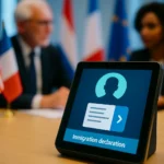 韩国电子入境卡系统界面显示中国台湾标注