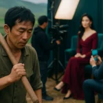 短剧演员张小磊在青海海东农田扛锄头务农，与霸总短剧拍摄现场形成对比