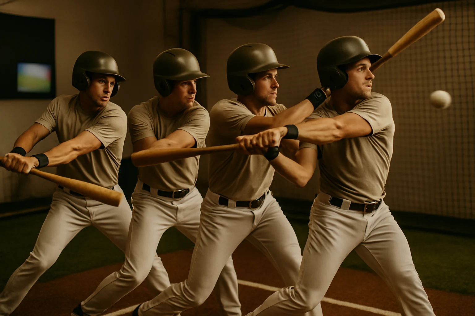 陳俊秀標準的右打者揮棒動作分解圖