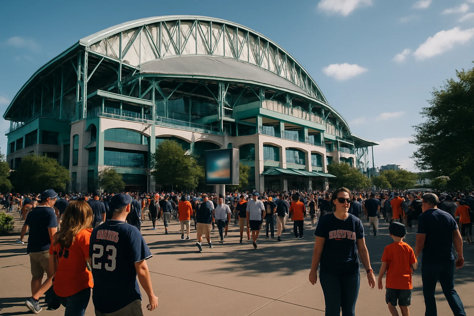 ヒューストン・アストロズのダイキン・パーク外観と