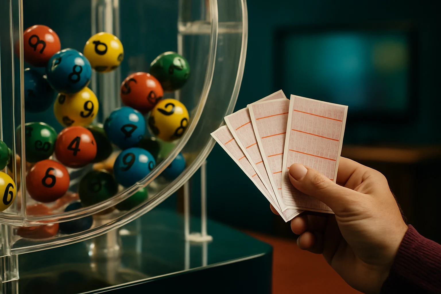 台灣彩券投注站外觀與各種彩券宣傳海報