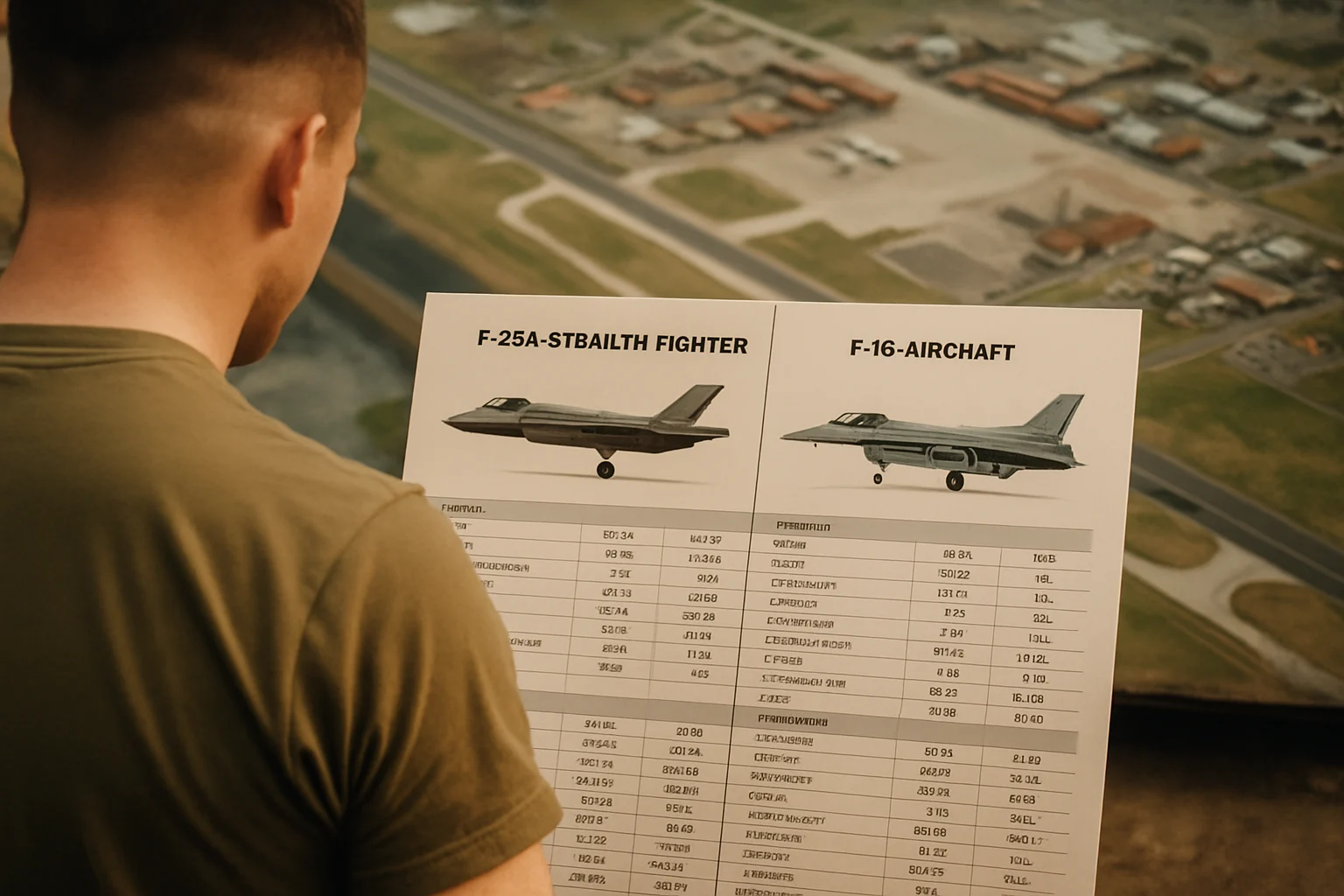 F-35A隐形战斗机与F-16战机性能对比图表