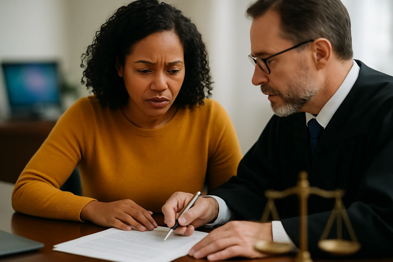 法院判決文書與刑法條文特寫畫面