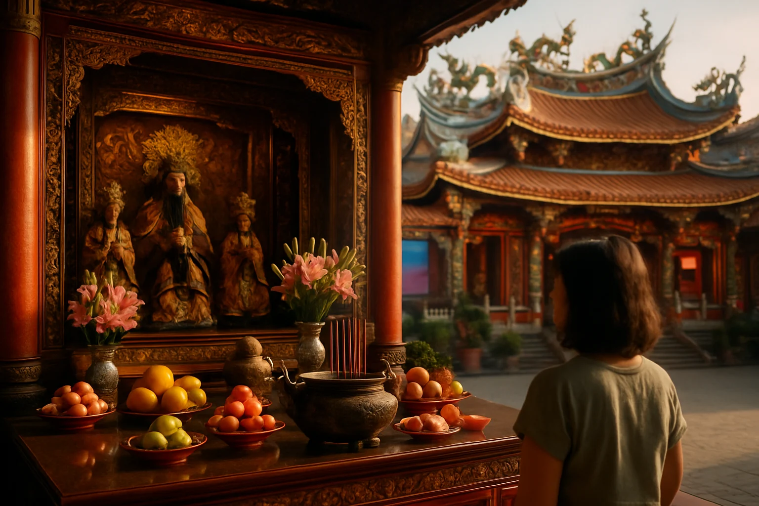 Netflix乩身劇中柯震東詮釋三太子哪吒斬妖除魔場景