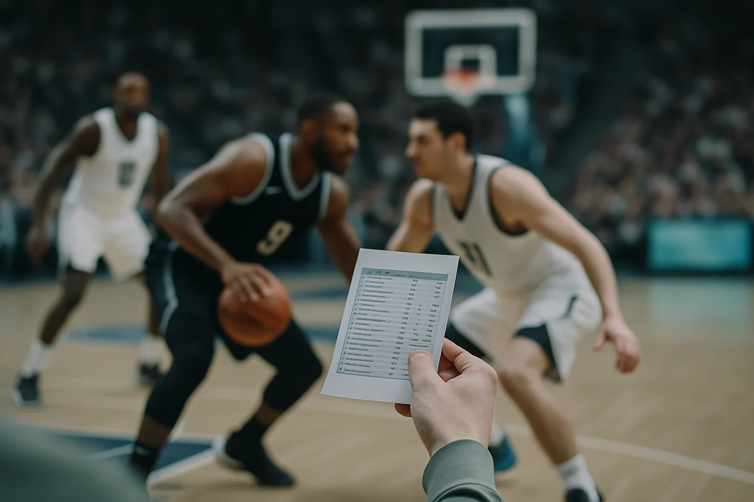 NBA比賽即時比分顯示湖人隊第三節大幅領先的數據畫面