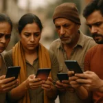 民眾使用手機查詢政府普發現金領取狀態