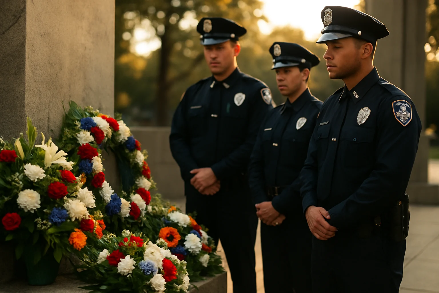 云南边境管理支队警察在芒市木康村祭奠烈士陈锡华现场
