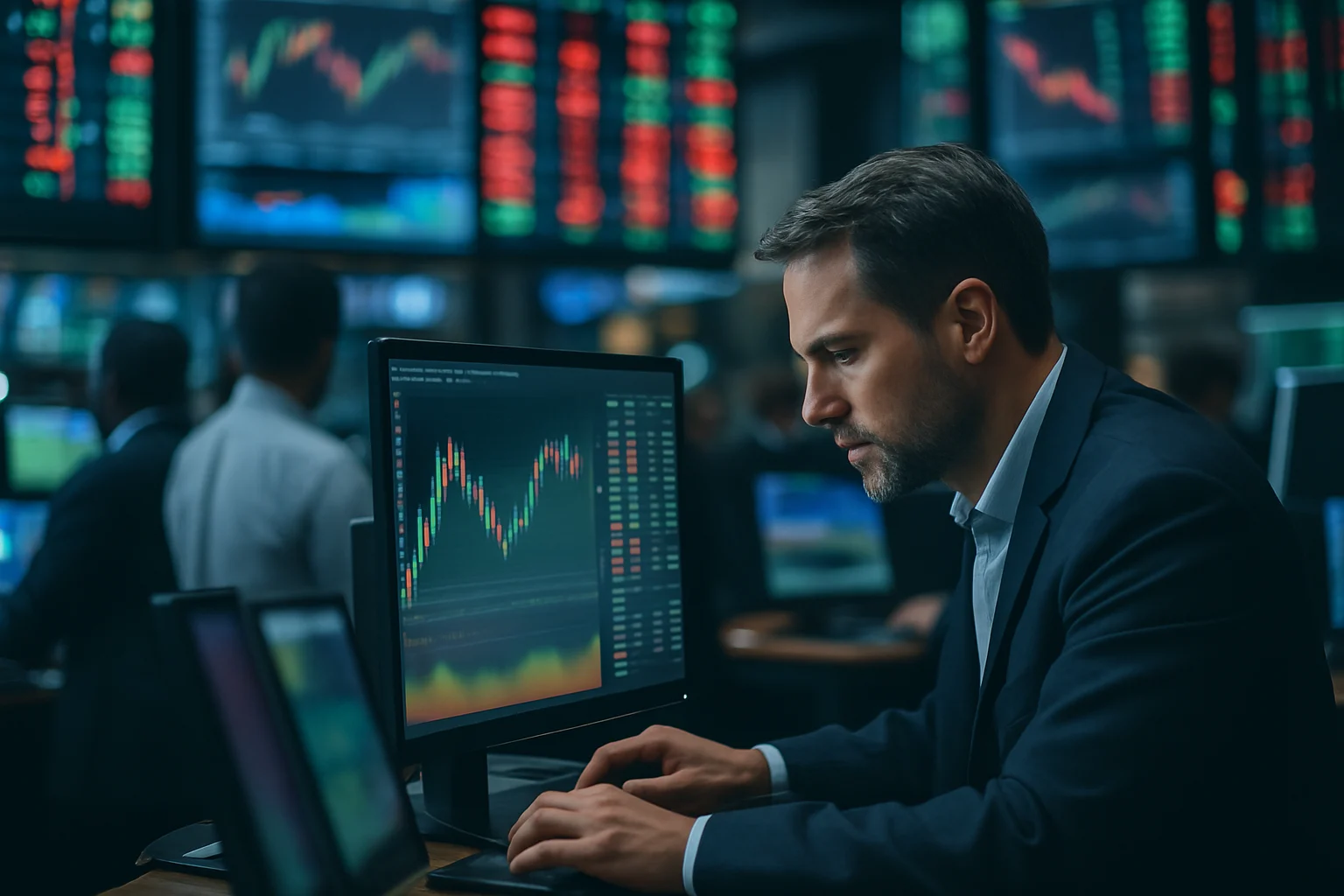 美國股市投資策略圖表顯示不同資產類別的配置比例和風險收益特徵