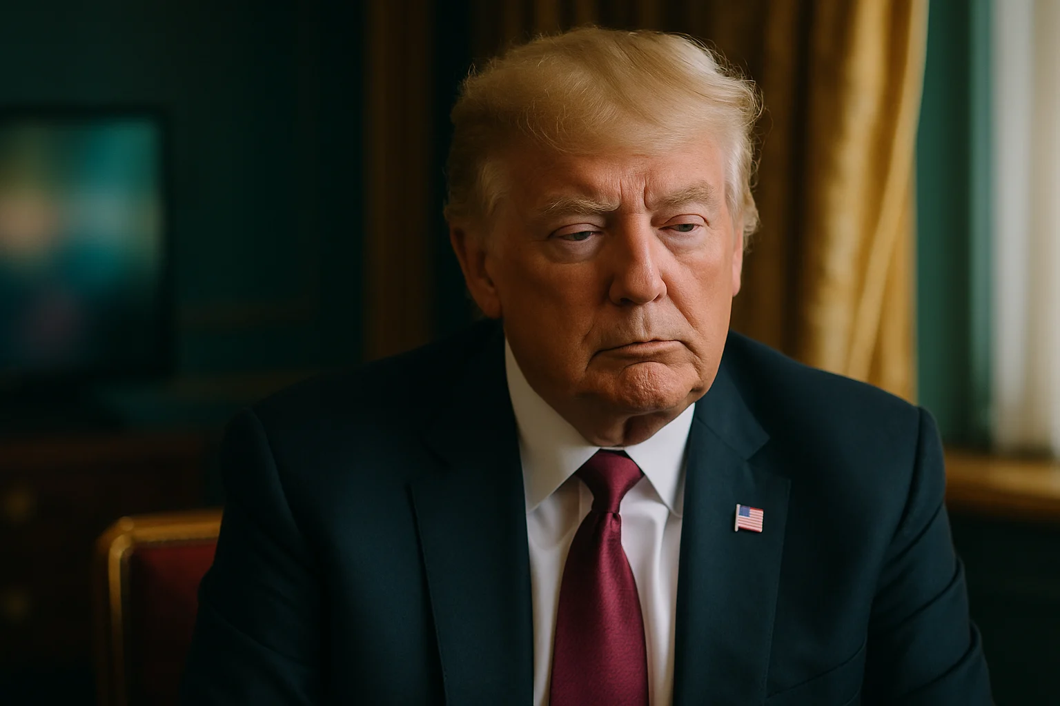 川普與國安團隊在白宮戰情室討論伊朗危機應對策略