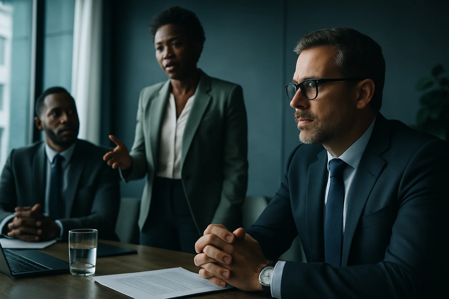 王雪紅在商業會議中與各界領袖討論投資策略