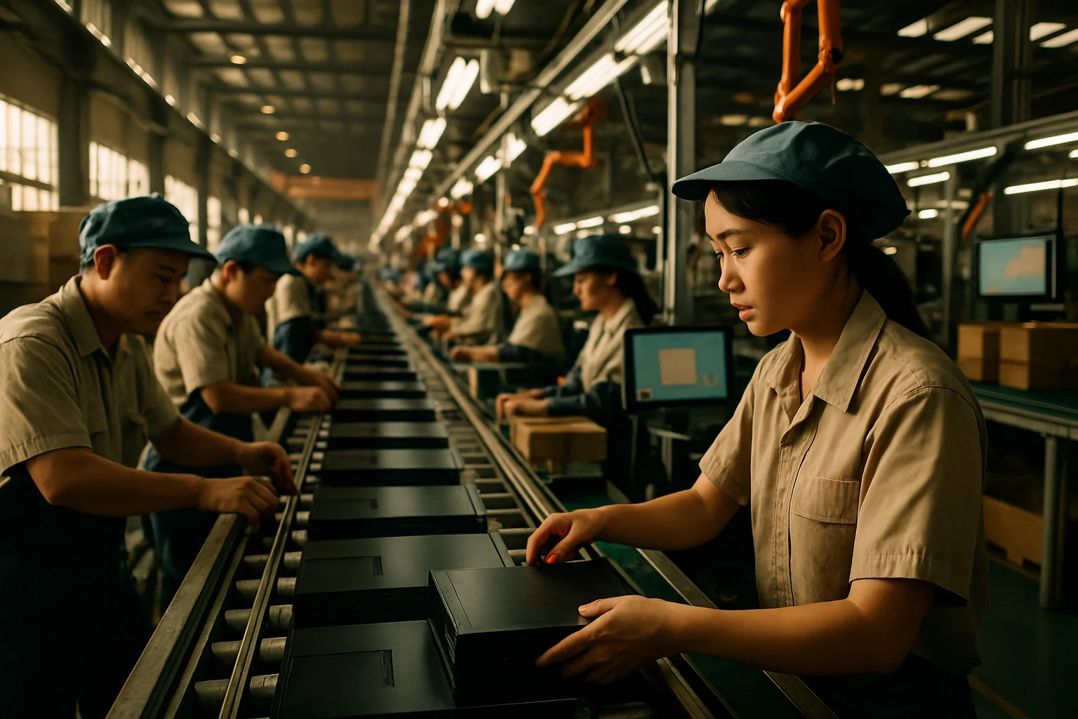 义乌国际商贸城密集商铺展示快消品批发现场