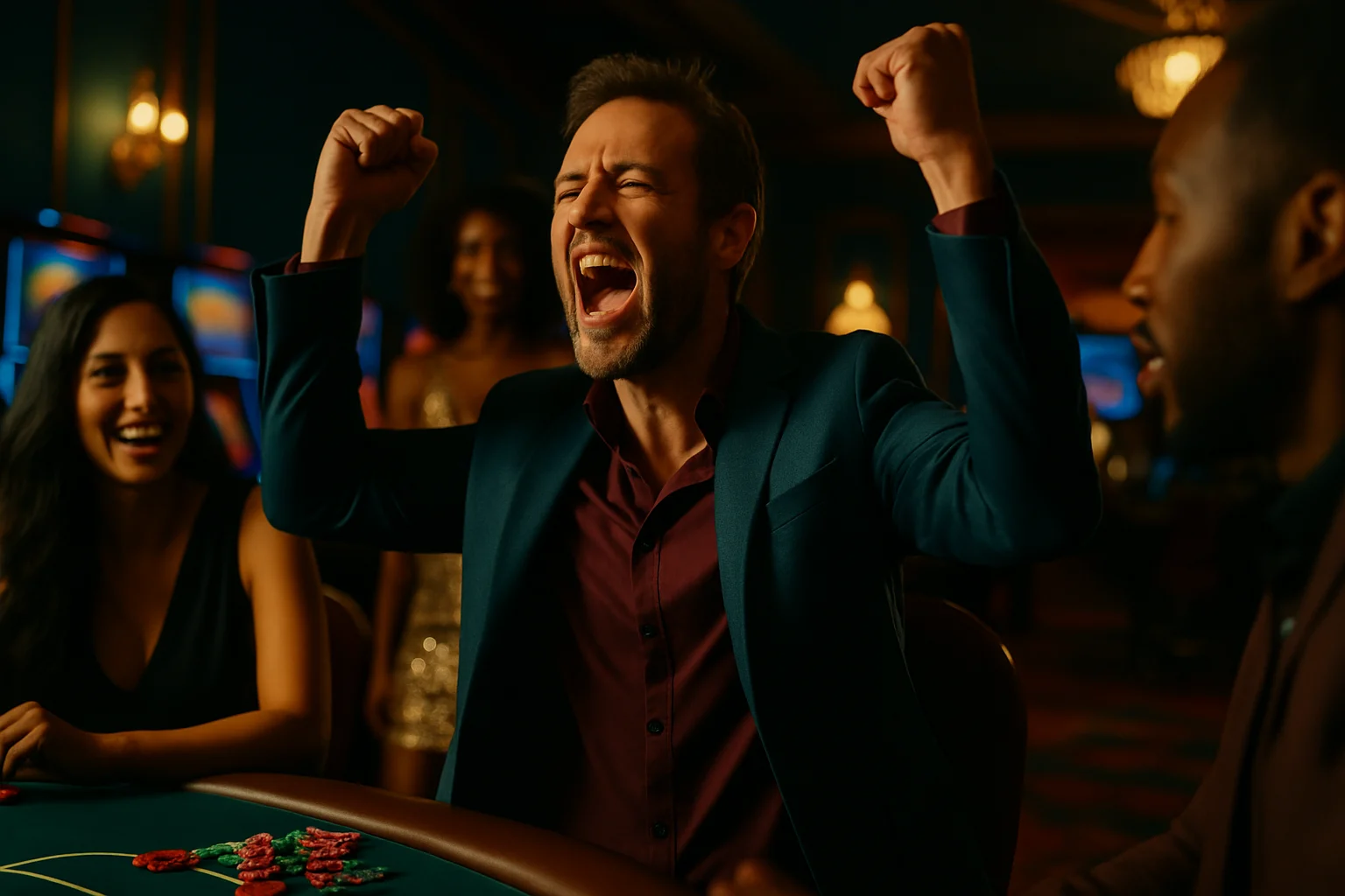 澳門貴賓百家樂賭桌高額投注區場景,荷官發牌特寫