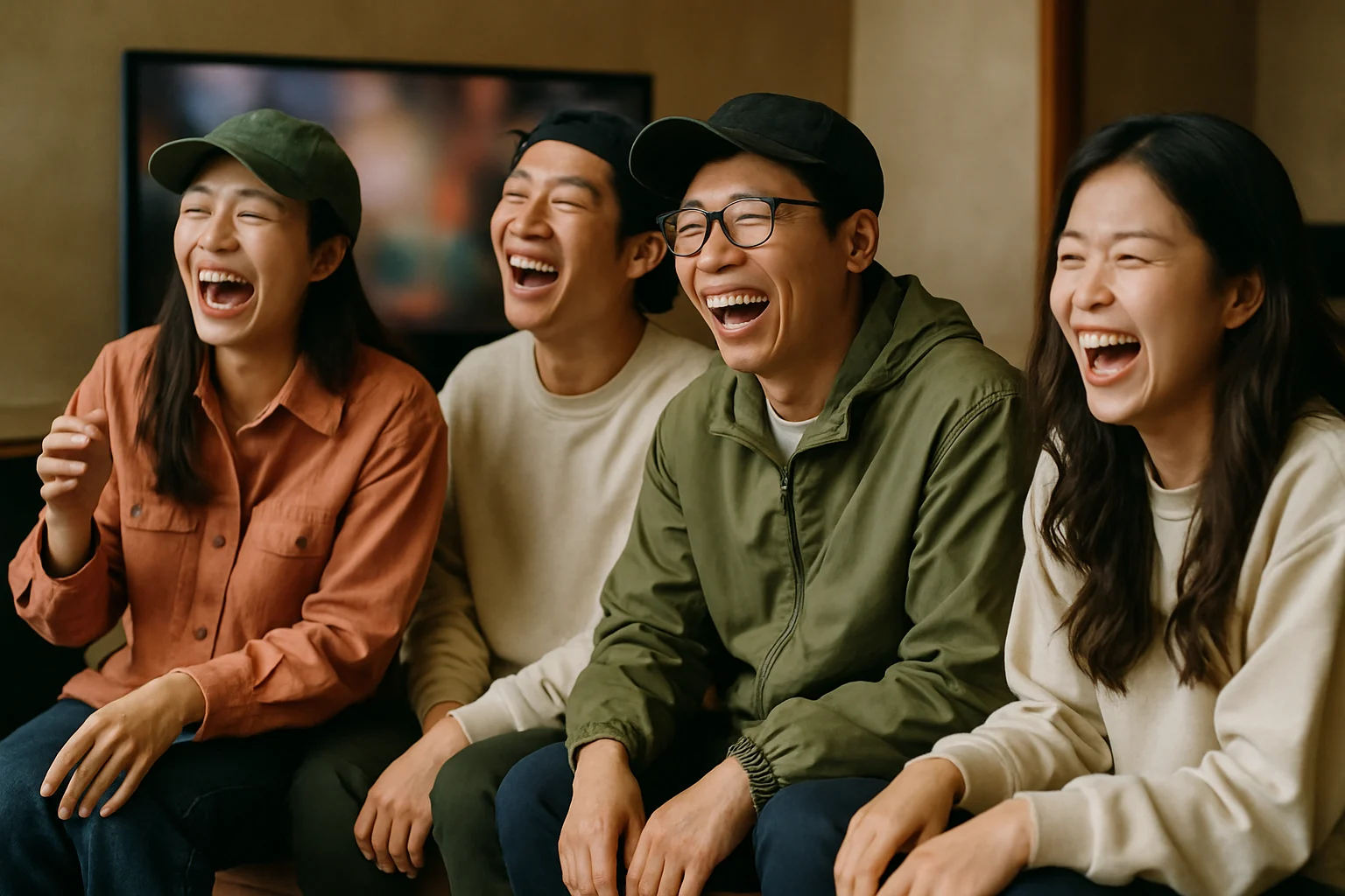 圭賢在綜藝節目《新西遊記》中與成員互動的搞笑片段截圖