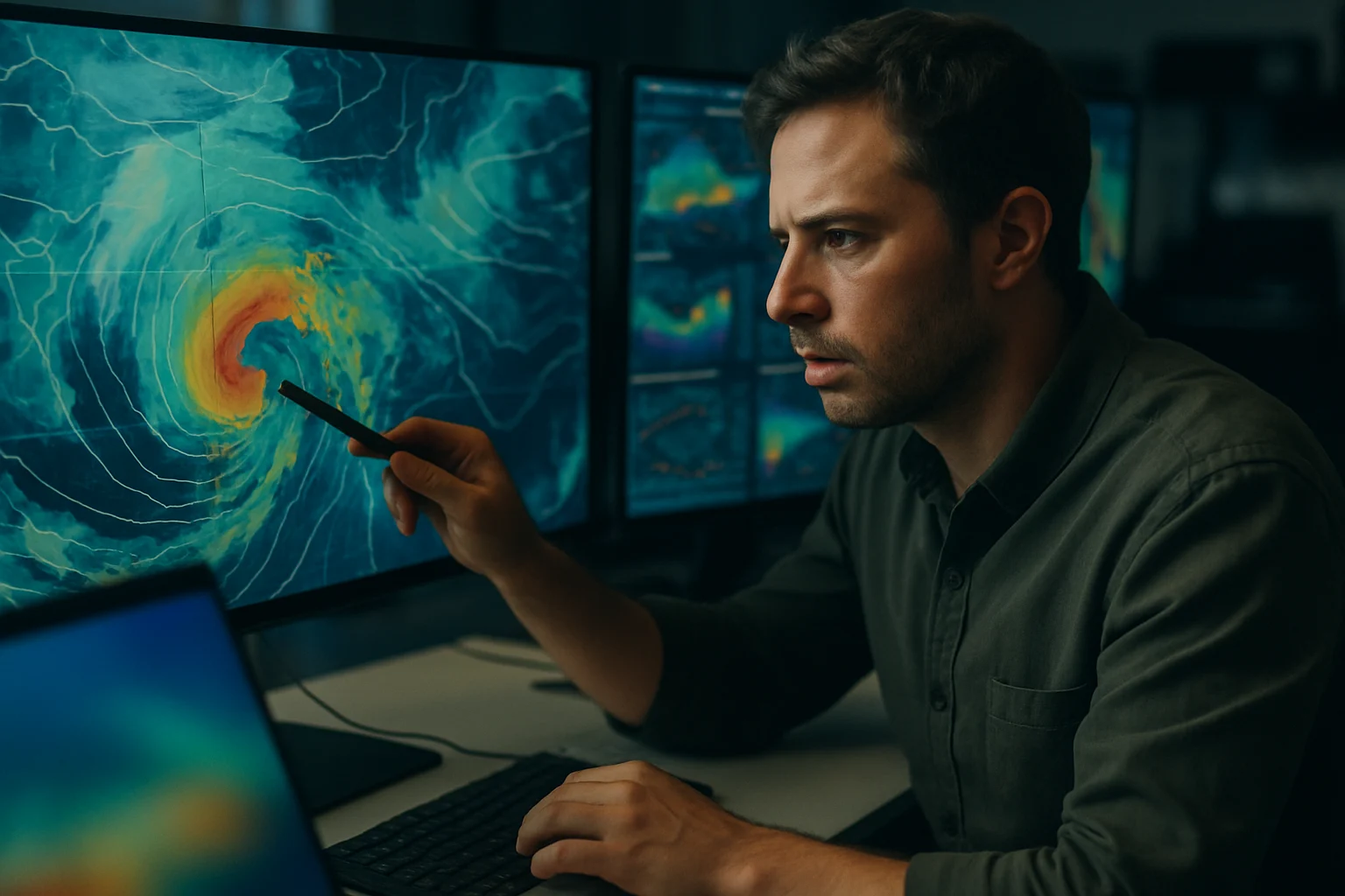 這波天氣為什麼這麼烈?鋒面加東北季風的交會效應,天氣相關示意圖