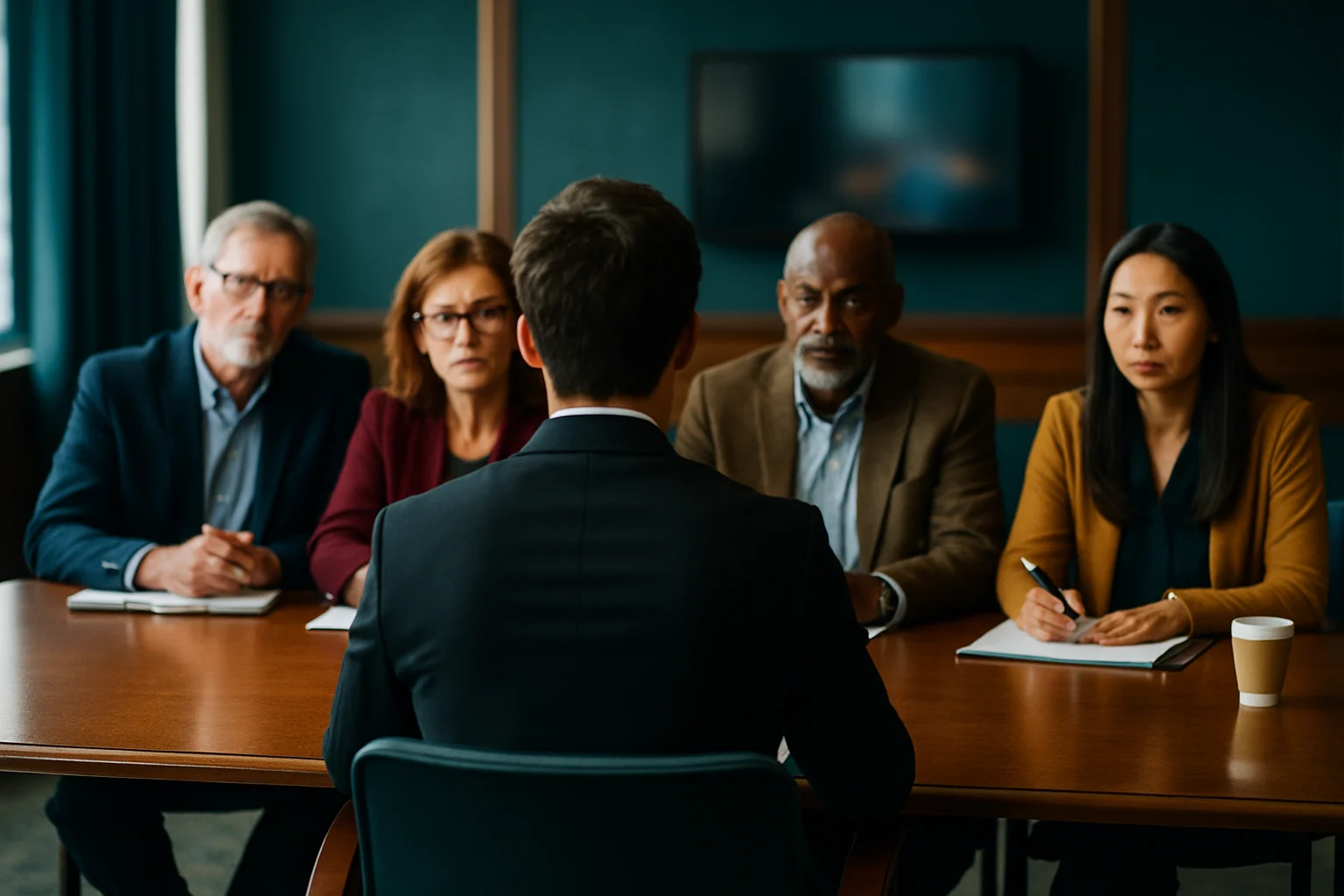 博士生在跨学科导师团队面试现场