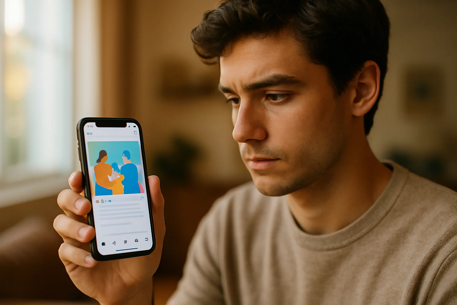 年轻人在社交媒体上发布互助父母条约承诺的手机屏幕截图