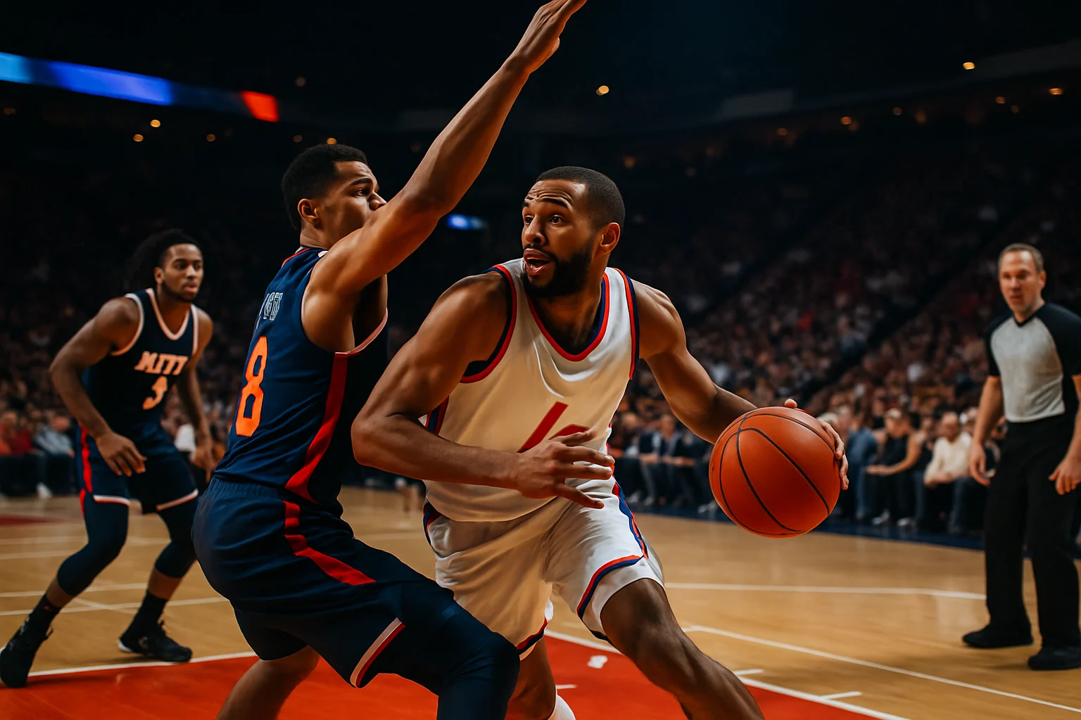 波士頓塞爾提克與費城76人2026NBA季後賽首輪對戰現場球員對峙畫面