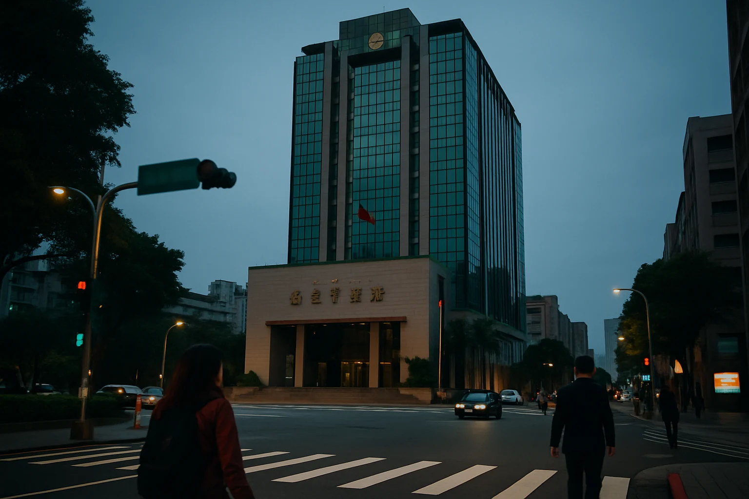 台北市政府大樓外觀，象徵台北市長權力中心