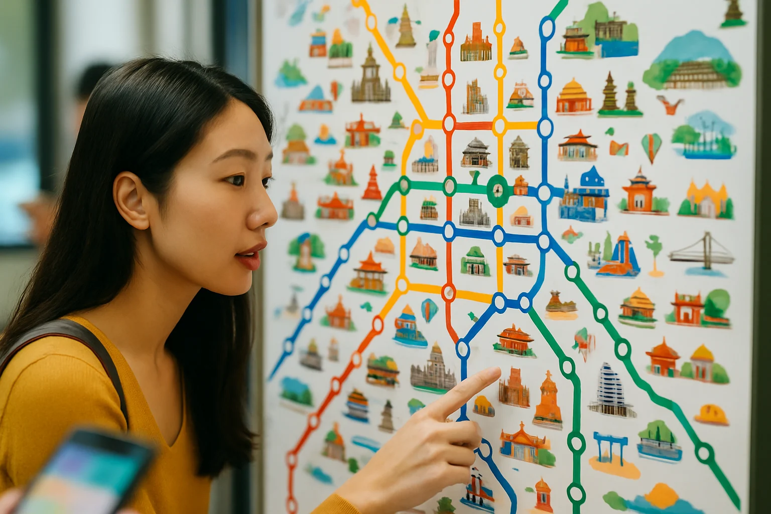 新北捷運沿線景點地圖標示各站周邊熱門景點位置