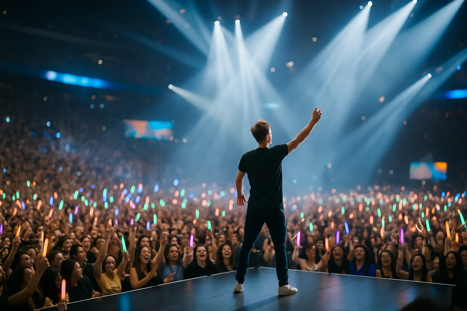 演唱會入場閘口工作人員確認實名制票券與身分證件