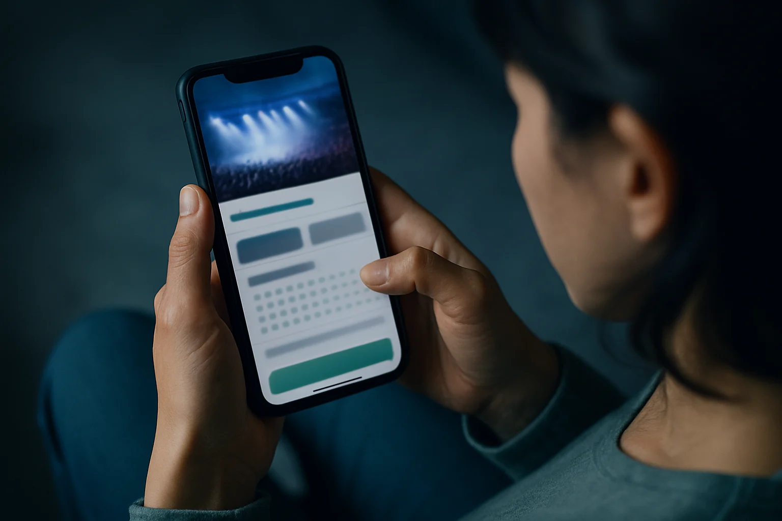 手機開啟拓元tixcraft售票網站準備搶購演唱會門票畫面