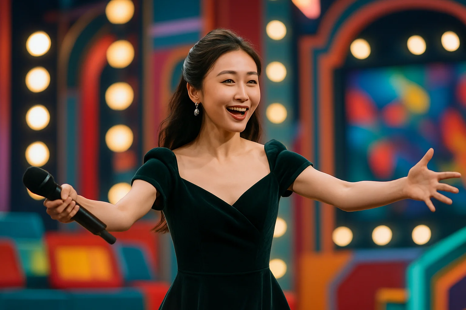 白鹿參與綜藝節目宇宙閃爍請注意現場錄製畫面