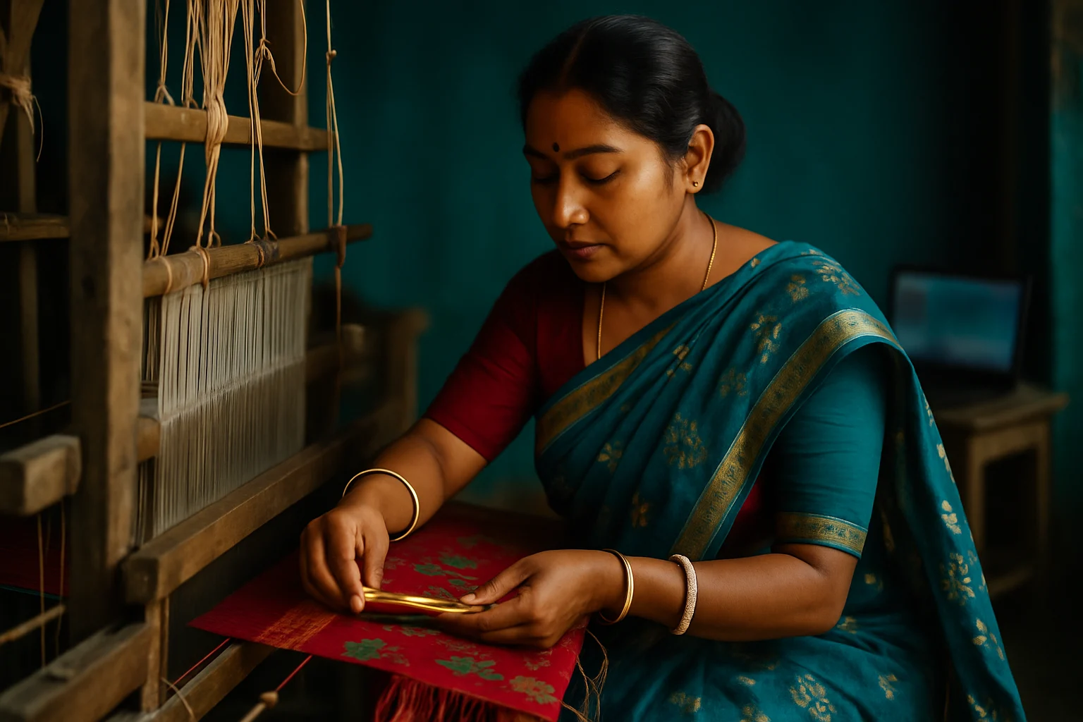 जामदानी हस्तशिल्प बुनाई की प्रक्रिया — पश्चिम बंगाल के बुनकरों की पारंपरिक कला जिसे UNESCO ने intangible cultural heritage में शामिल किया है