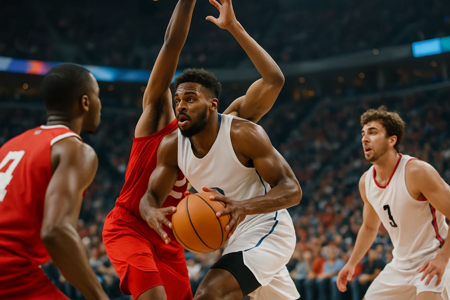 球迷使用手機APP查詢NBA賽程和即時比分的畫面