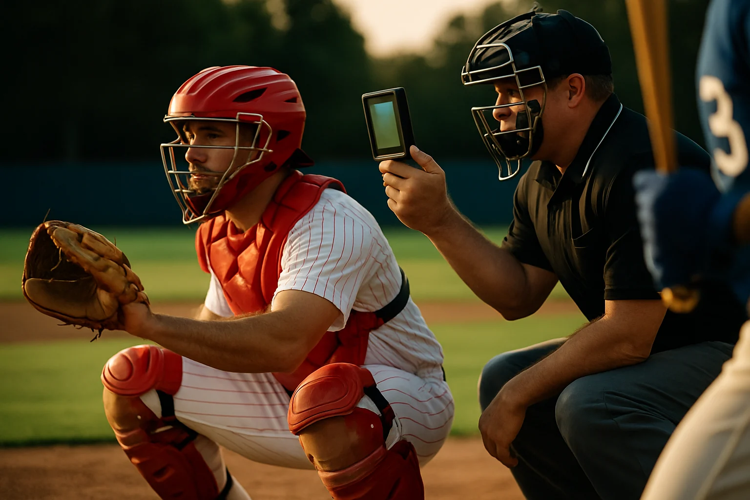 棒球電子好球帶 ABS 系統追蹤投球軌跡的技術示意圖