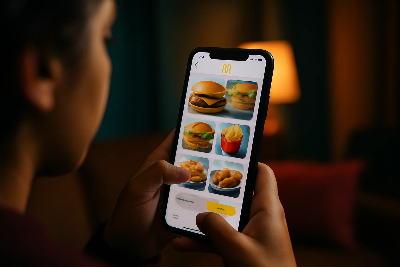 麥當勞APP手機點餐介面操作畫面