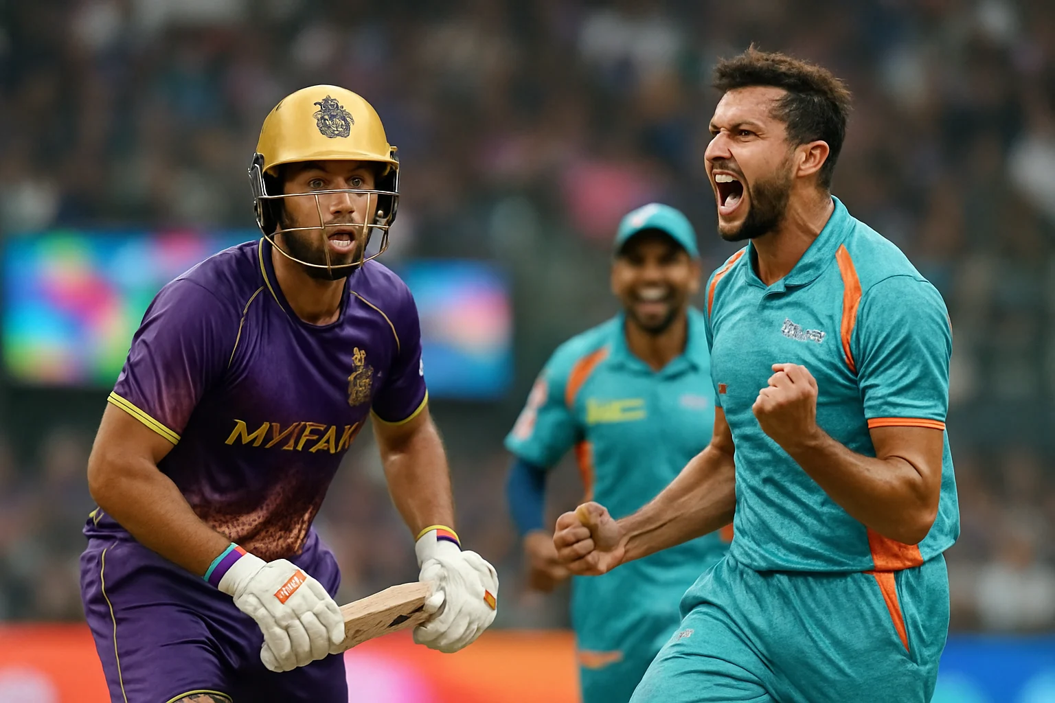 KKR vs LSG IPL 2026 मैच का रोमांचक पल, कोलकाता और लखनऊ के खिलाड़ी मैदान पर