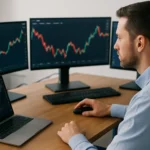 投資人查看手機APP股票停牌通知畫面