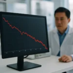 華邦電子股價走勢圖顯示4月9日暴跌