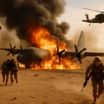 美軍C-130運輸機執行特種作戰任務場景