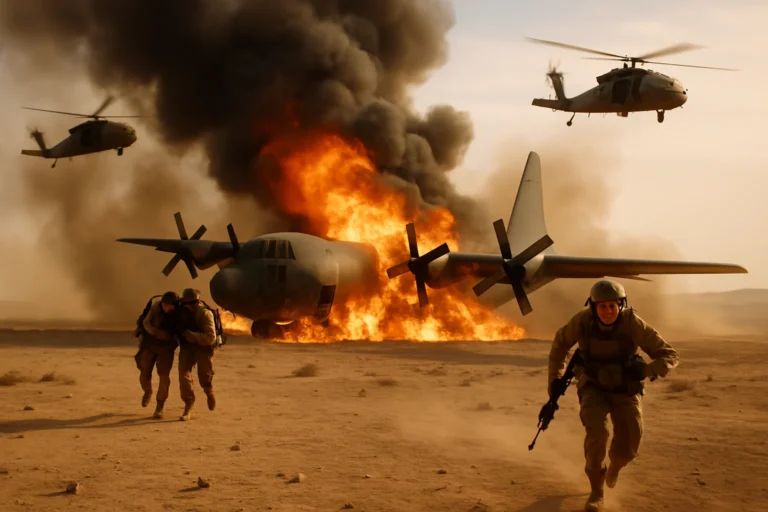 C-130運輸機「營救行動真相」震撼曝光！美軍炸毀2架運輸機背後的戰術密碼