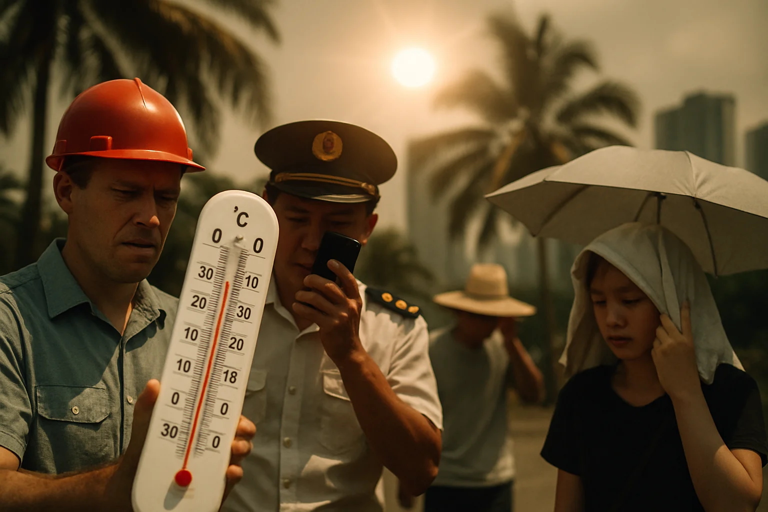 海南如何应对这场"烸烤"？政府与民间的双重行动，41.1℃热破纪录 海南岛成“烸南岛”相關示意圖