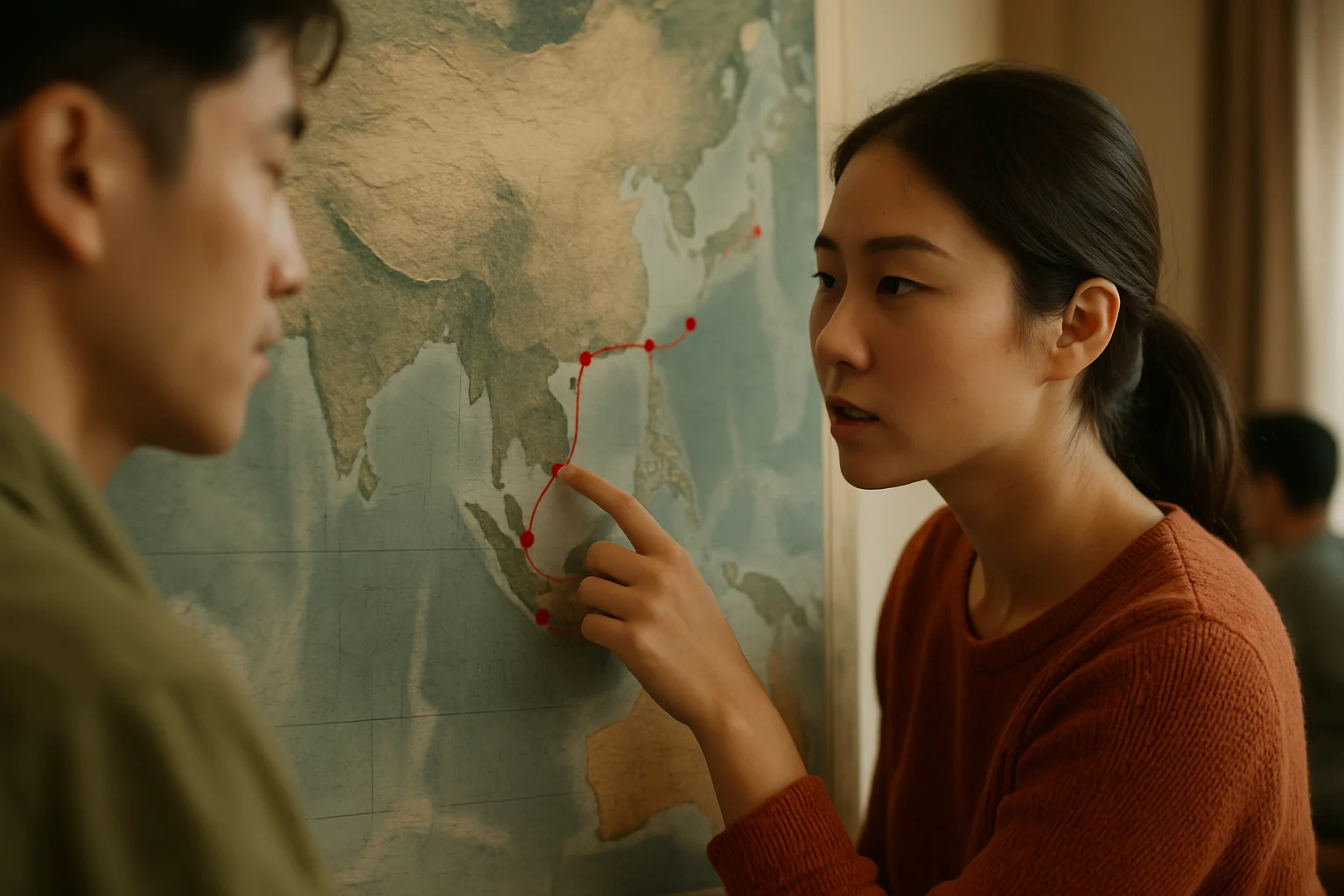 中国海底隧道技术全球分布图，显示各国合作项目位置