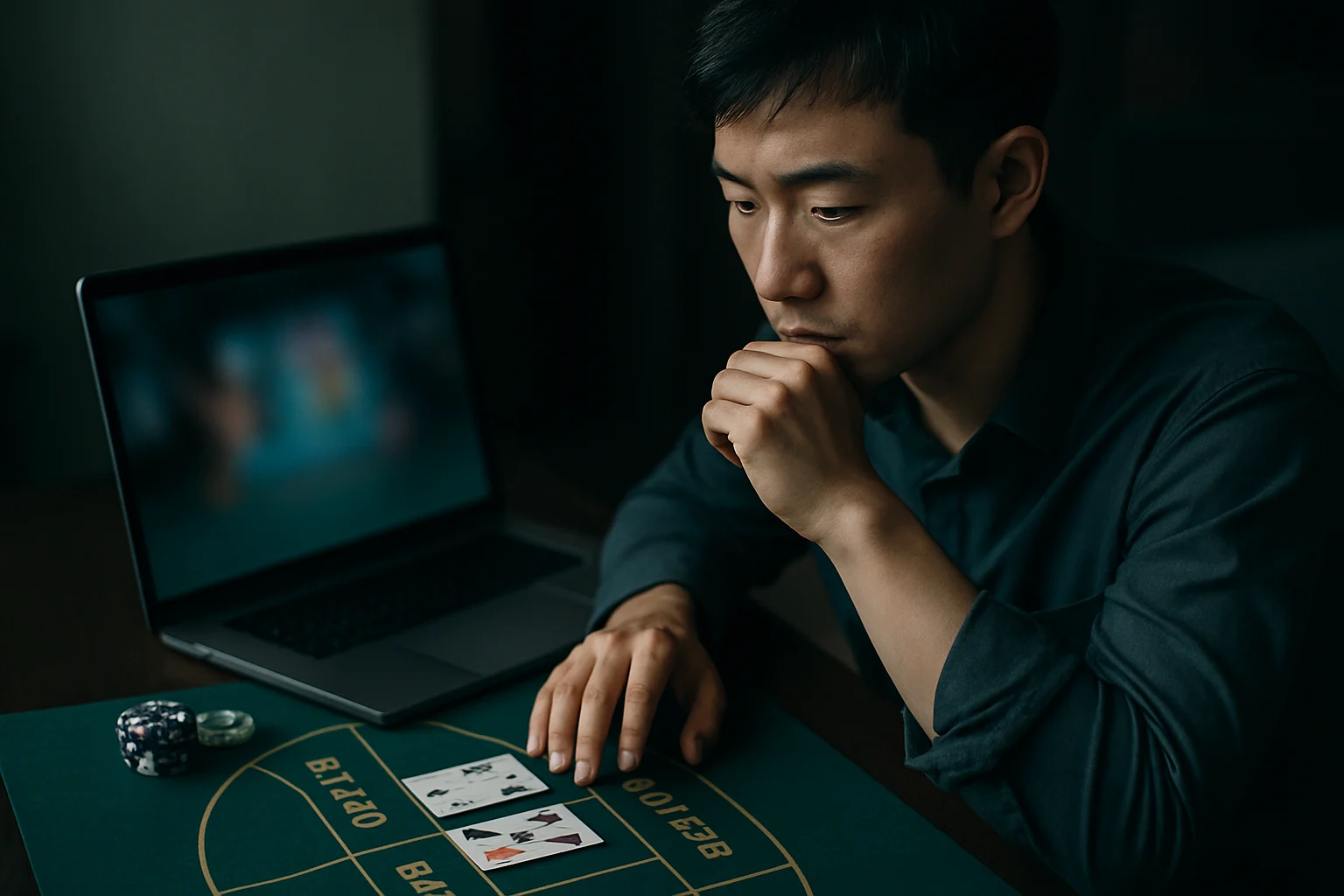 Bàn baccarat trực tuyến với dealer thật và giao diện cược Player Banker Tie
