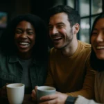 鎌倉パスタ店内でパン食べ放題を楽しむ顧客の様子