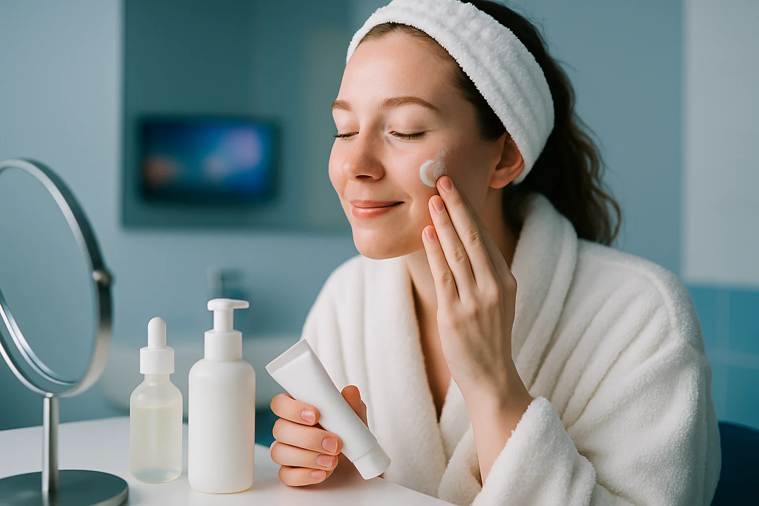 敏感肌修复期间推荐的温和护肤品组合