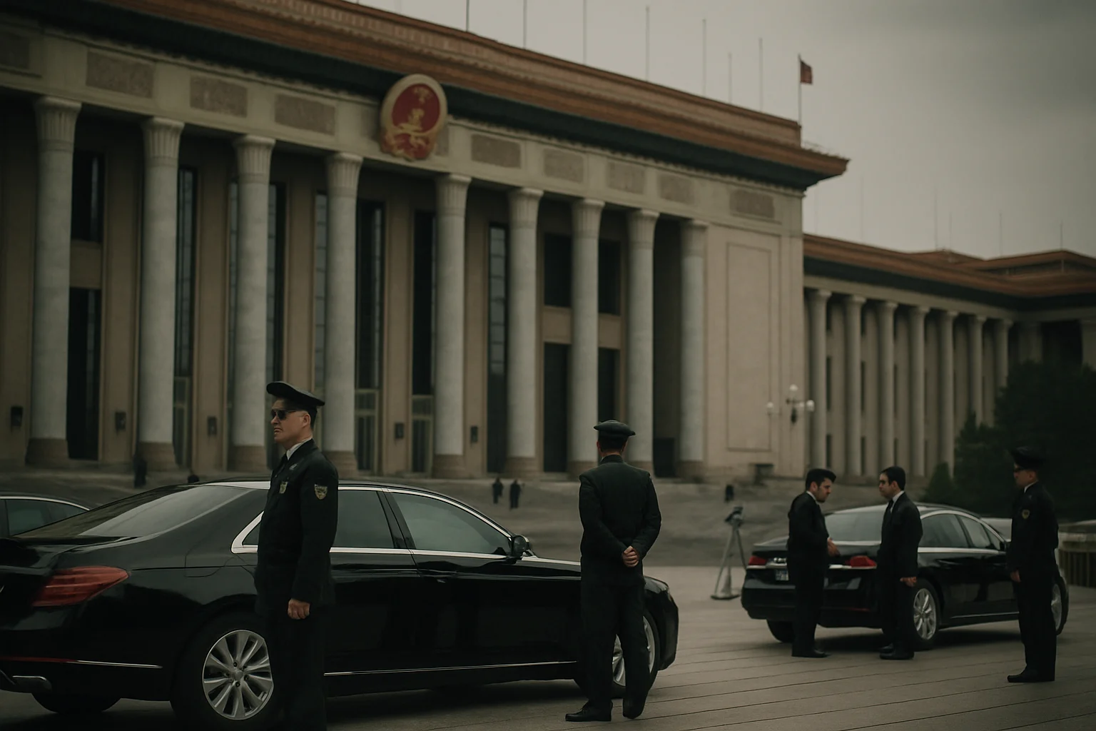 习近平与郑丽文预定会晤的北京人民大会堂外景
