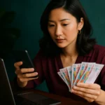 Giao diện ứng dụng mua vé số online trên điện thoại di động với màn hình chọn số Vietlott Mega 6/45