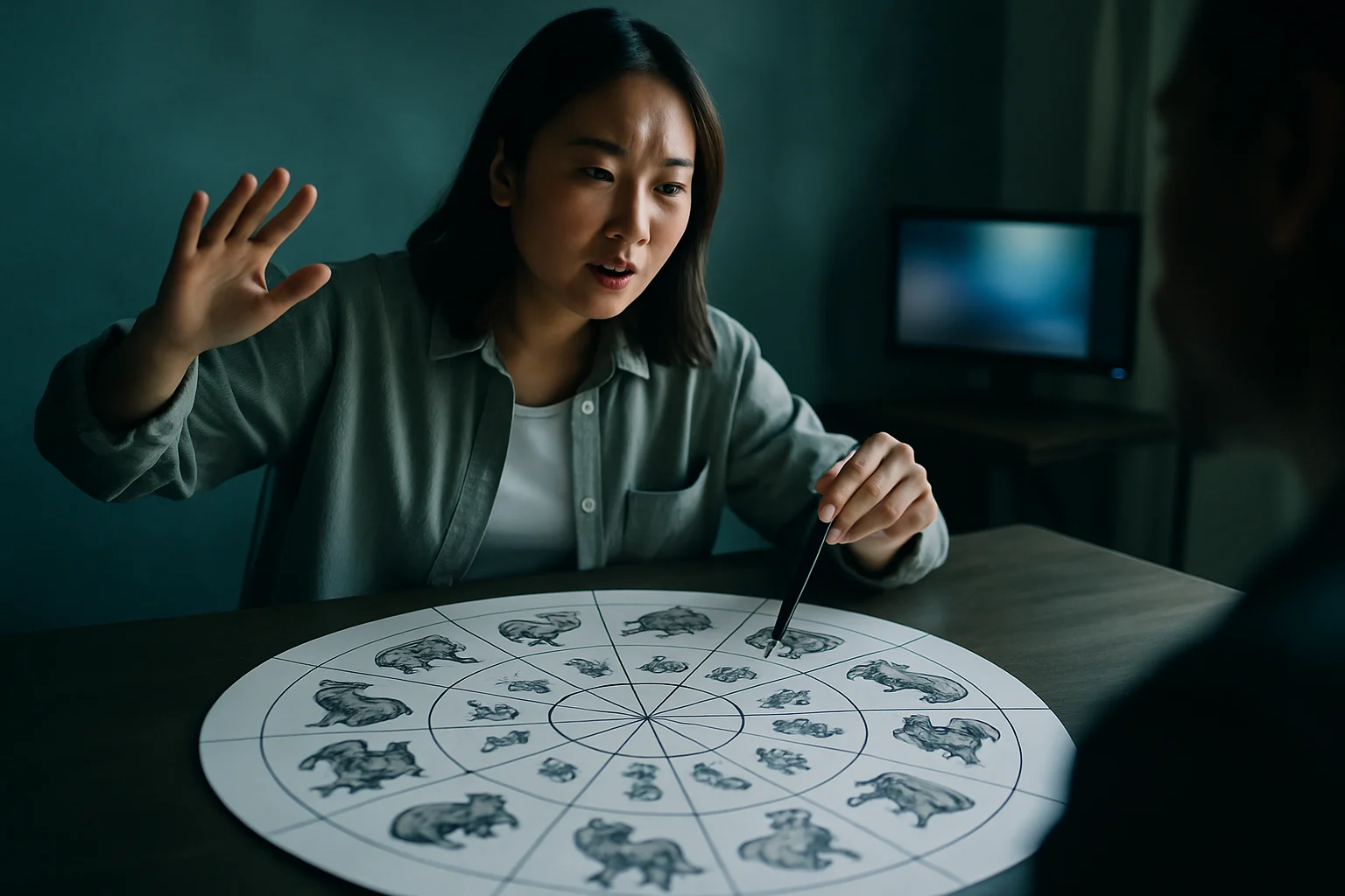 十二生肖屬相動物圖騰排列,包含鼠牛虎兔龍蛇馬羊猴雞狗豬