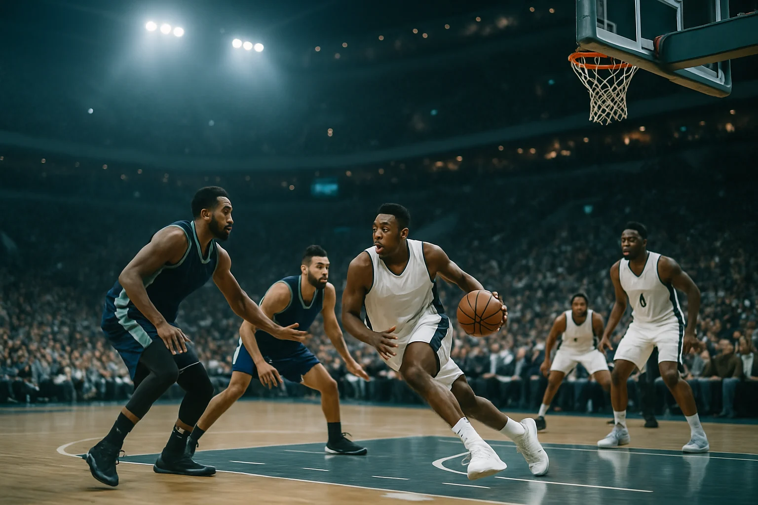 NBA球迷在體育酒吧觀看今日比賽的熱烈氣氛