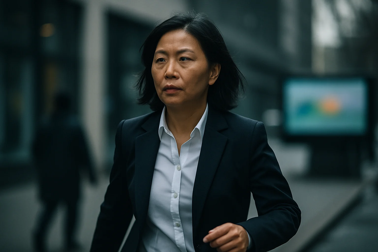 黃敏惠在嘉義市政府辦公室處理市政事務的工作場景